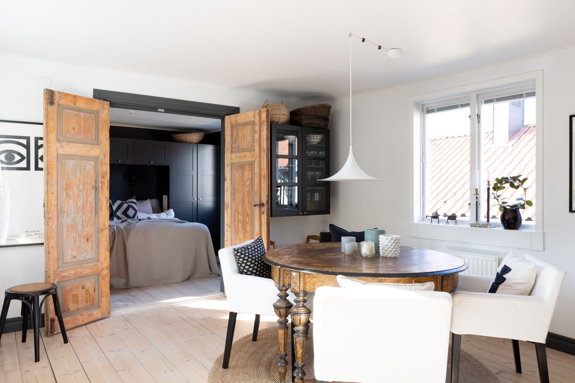 salle à manger et chambre maison de ville