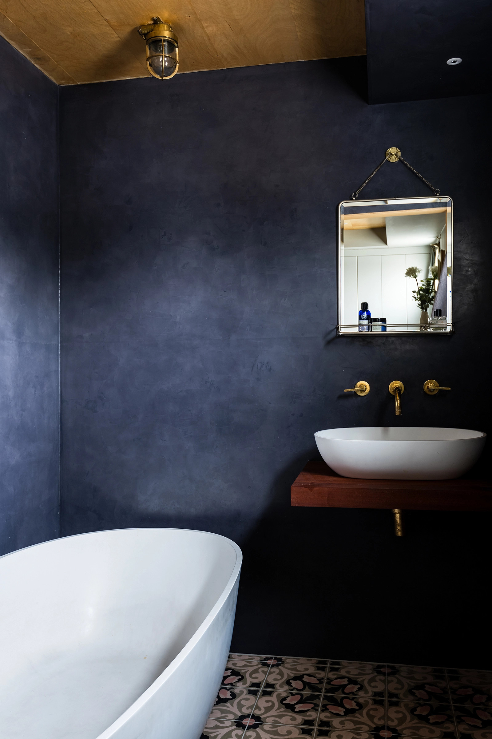 salle de bain mur bleu décoration design salle de bain mur bleu décoration design
