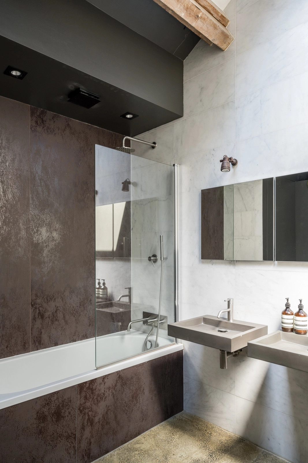 salle de bain acier Corten salle de bain acier Corten