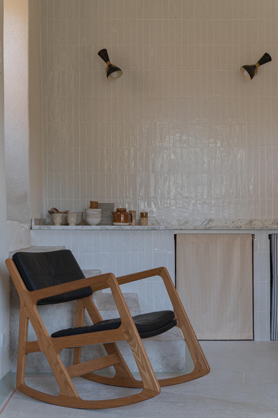 cuisine rustique chic maison de pierres Le Mas les Vignes