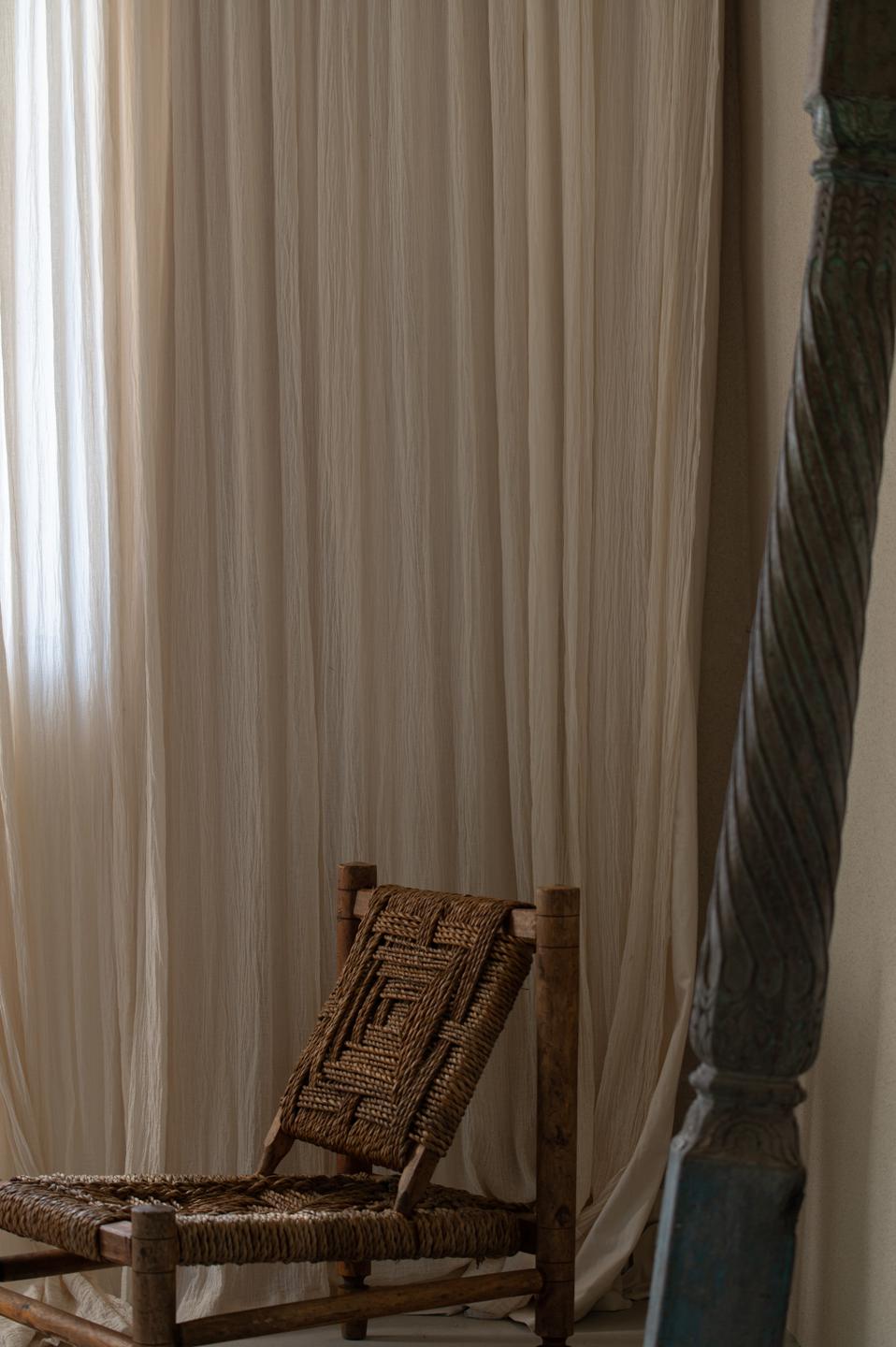 fauteuil corde et bois