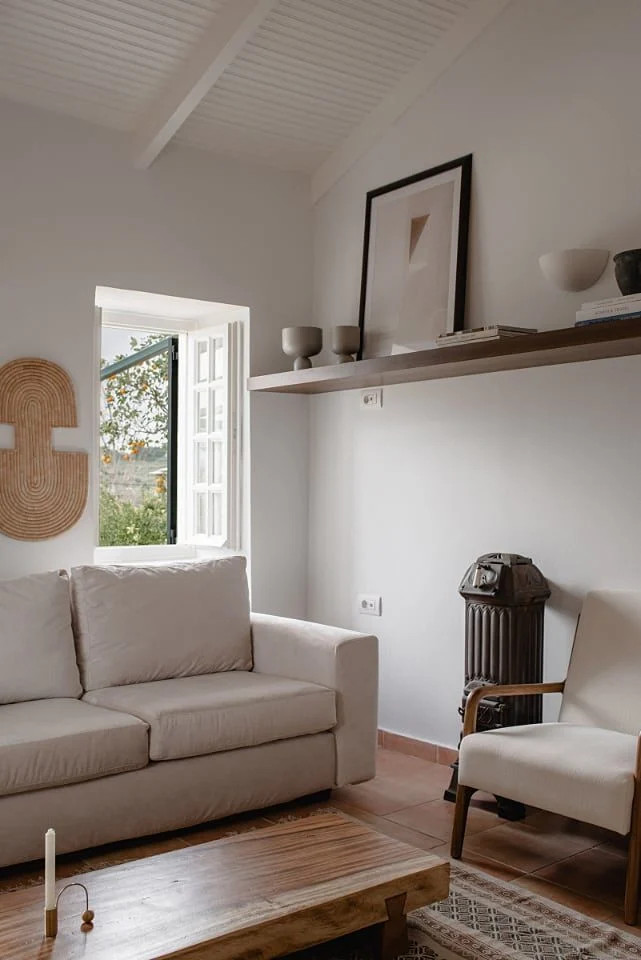 salon décoration naturelle épurée