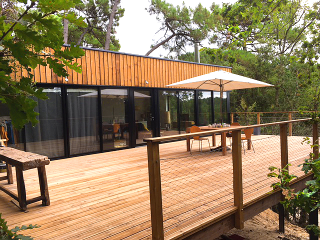 terrasse maison en bois