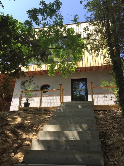 façade maison en bois