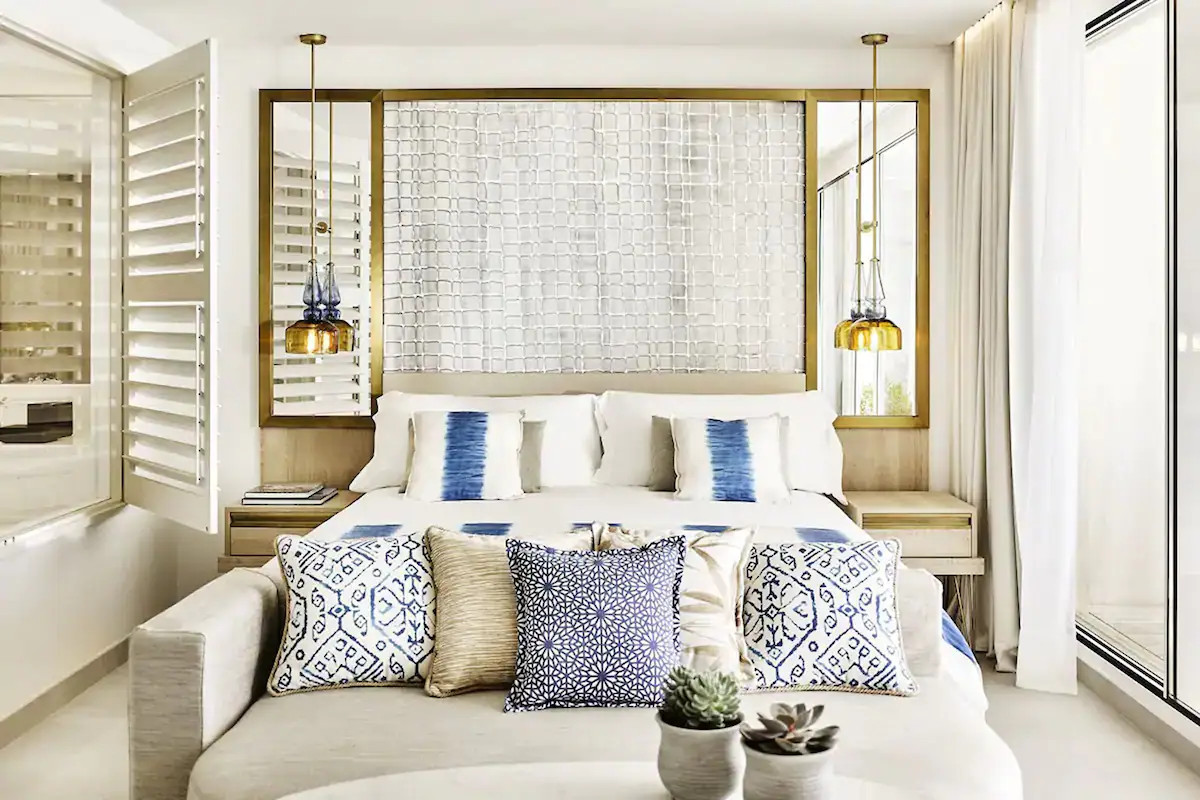 chambre décoration écrue et bleue chambre décoration écrue et bleue