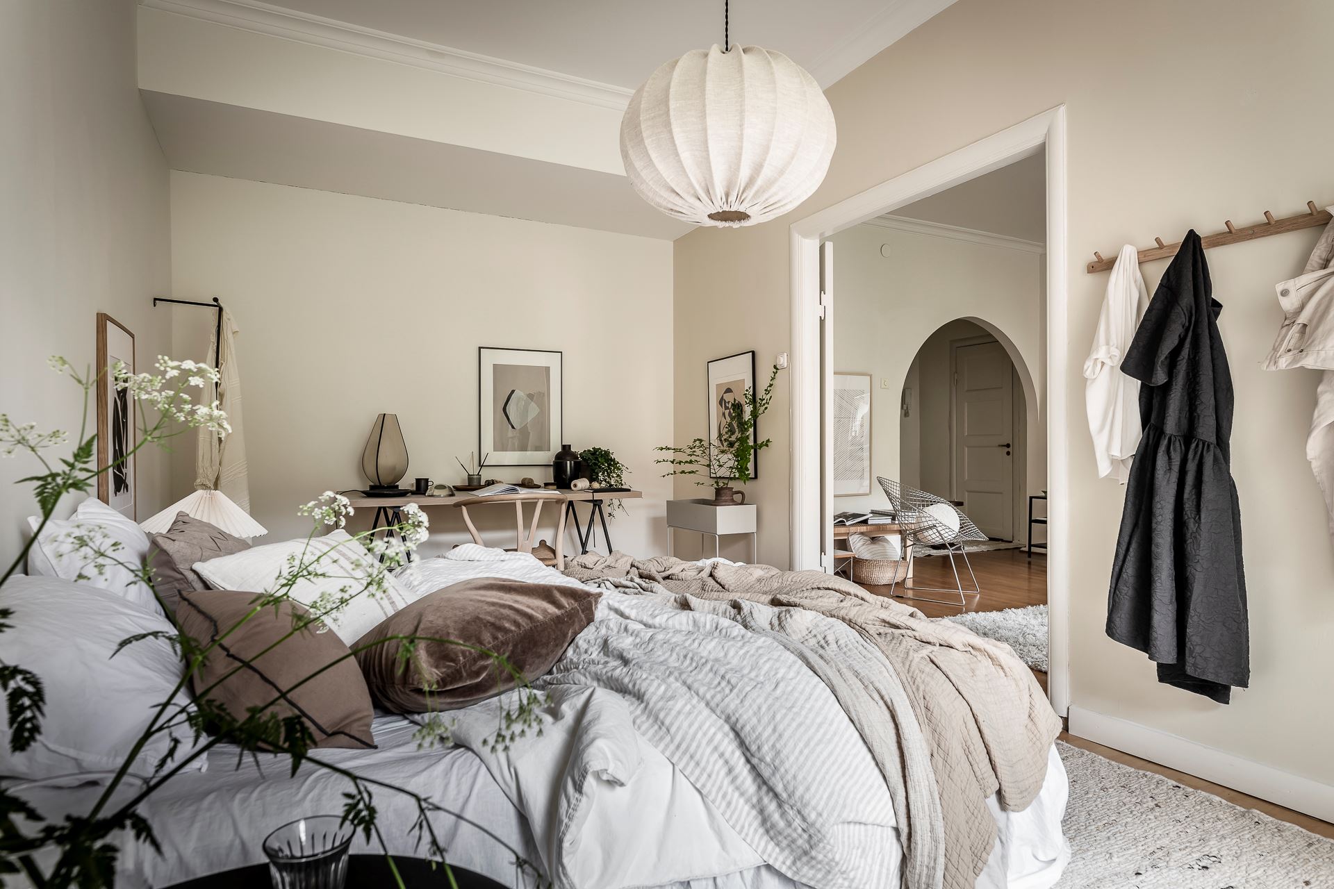 chambre décoration plantes vertes
