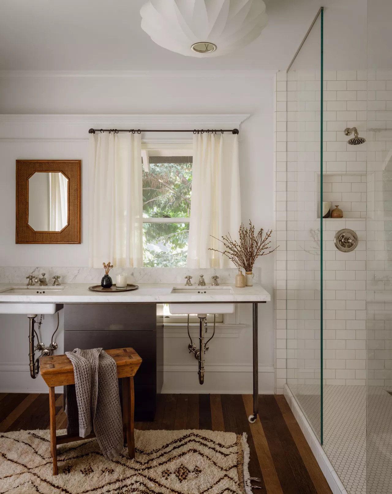 salle de bain décoration vintage
