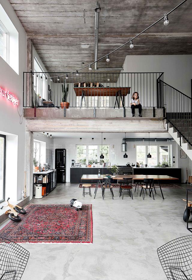 salon avec mezzanine loft Finlande salon avec mezzanine loft Finlande