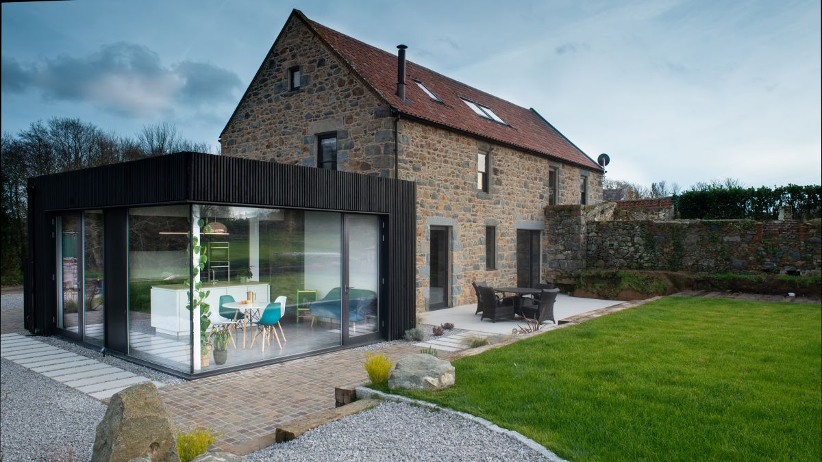 façade grange rénovée avec extension design façade grange rénovée avec extension design
