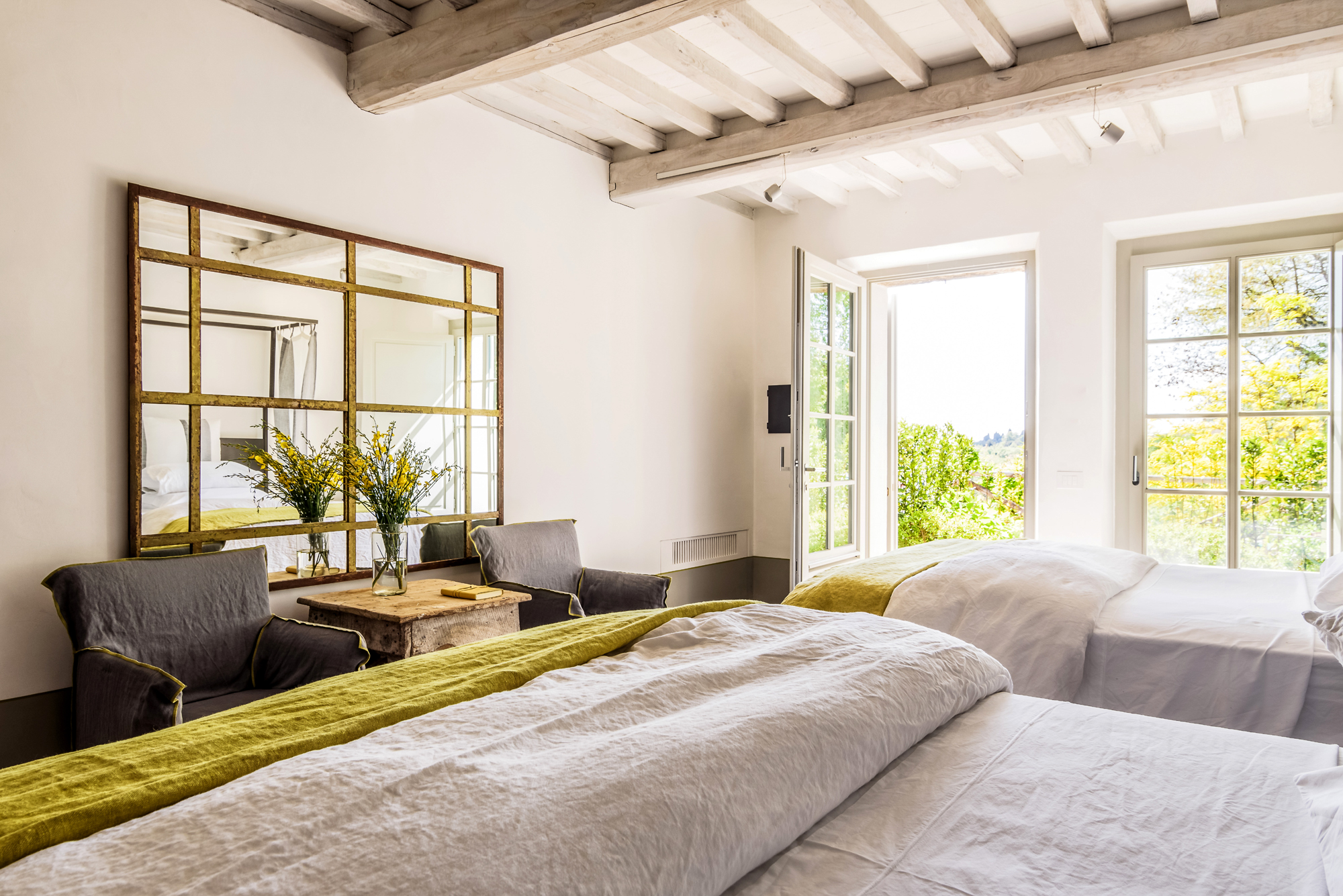 chambre avec poutres