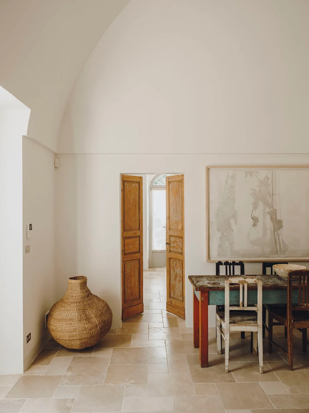 salon maison rénovée Pouilles