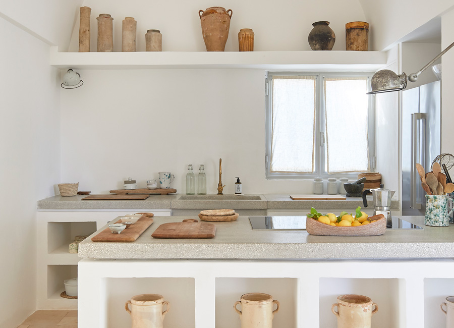 cuisine maison rénovée Pouilles