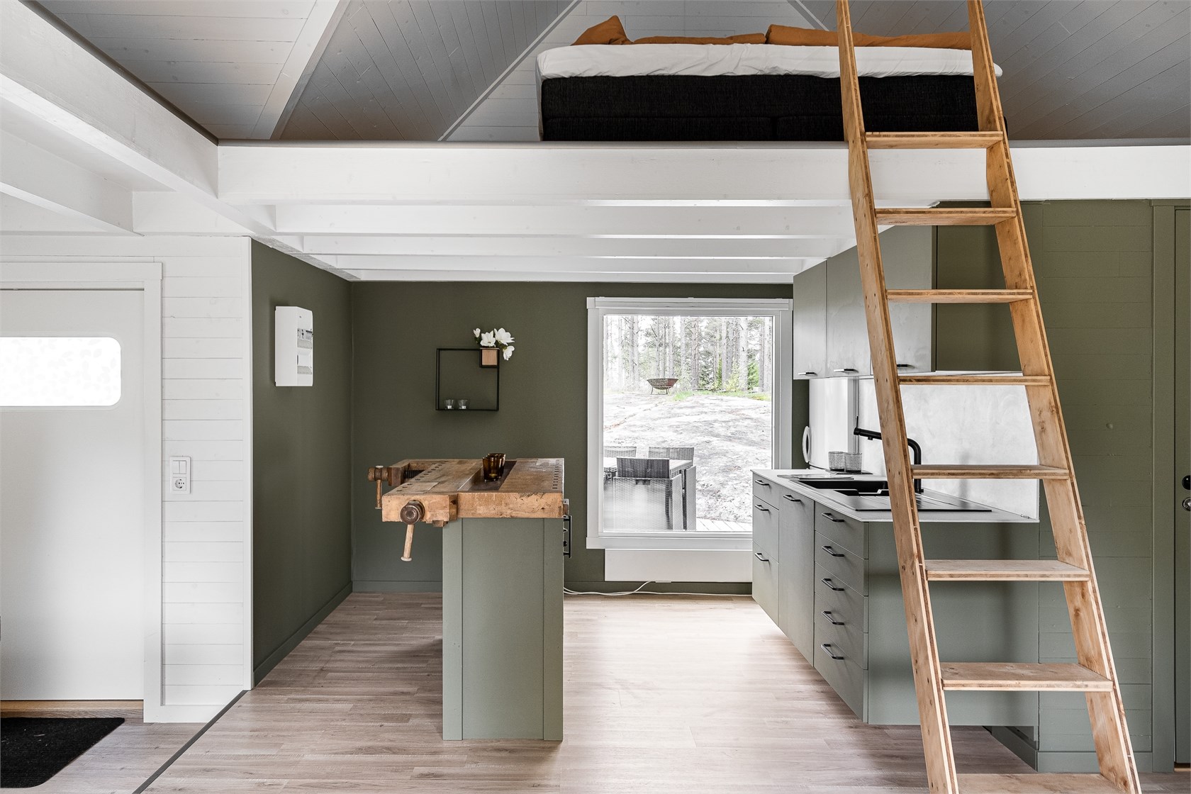 mezzanine chambre mini maison 45m2