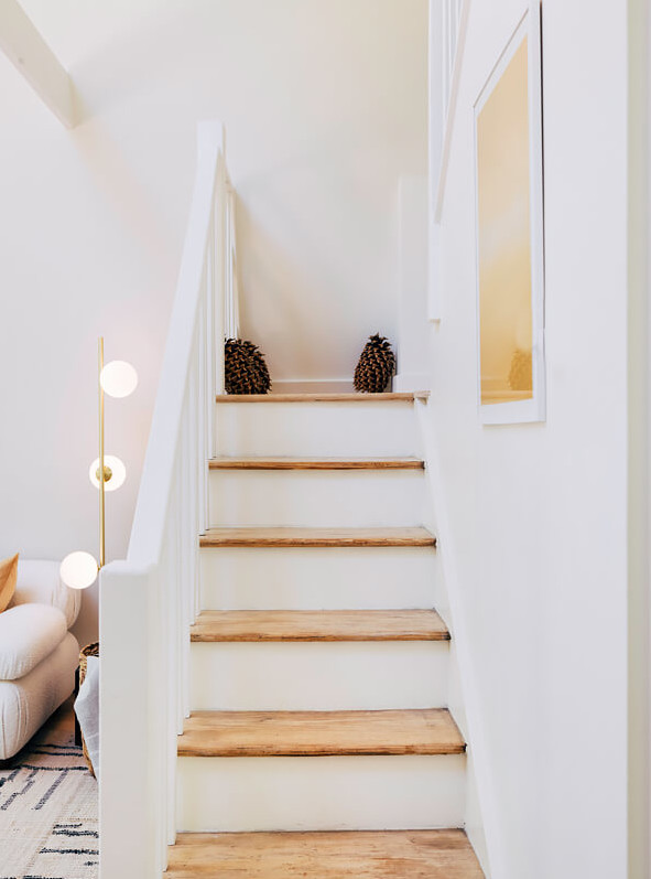 escalier bois peint en blanc escalier bois peint en blanc