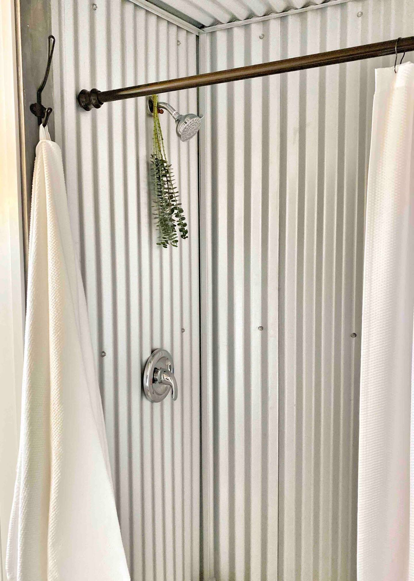 douche métal