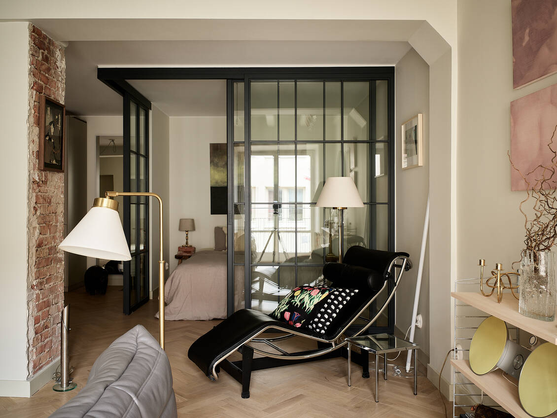 chambre en second jour avec verrière