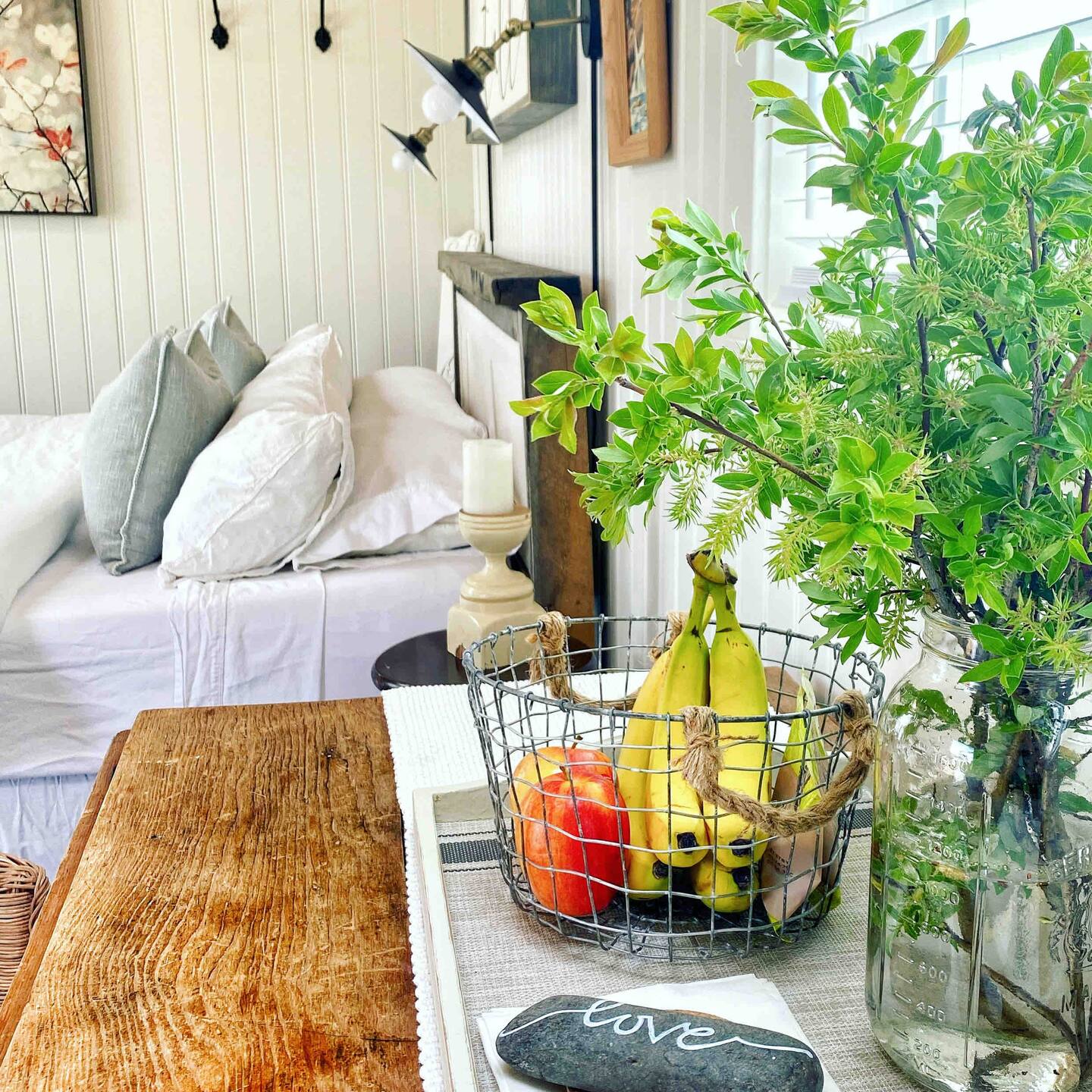 espace chambre petite maison en bois