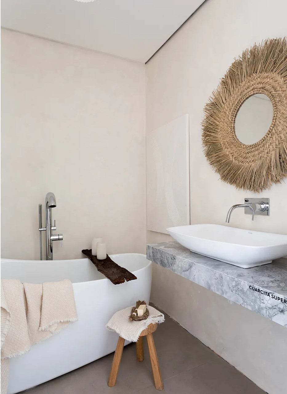 salle de bain décoration contemporaine et naturelle