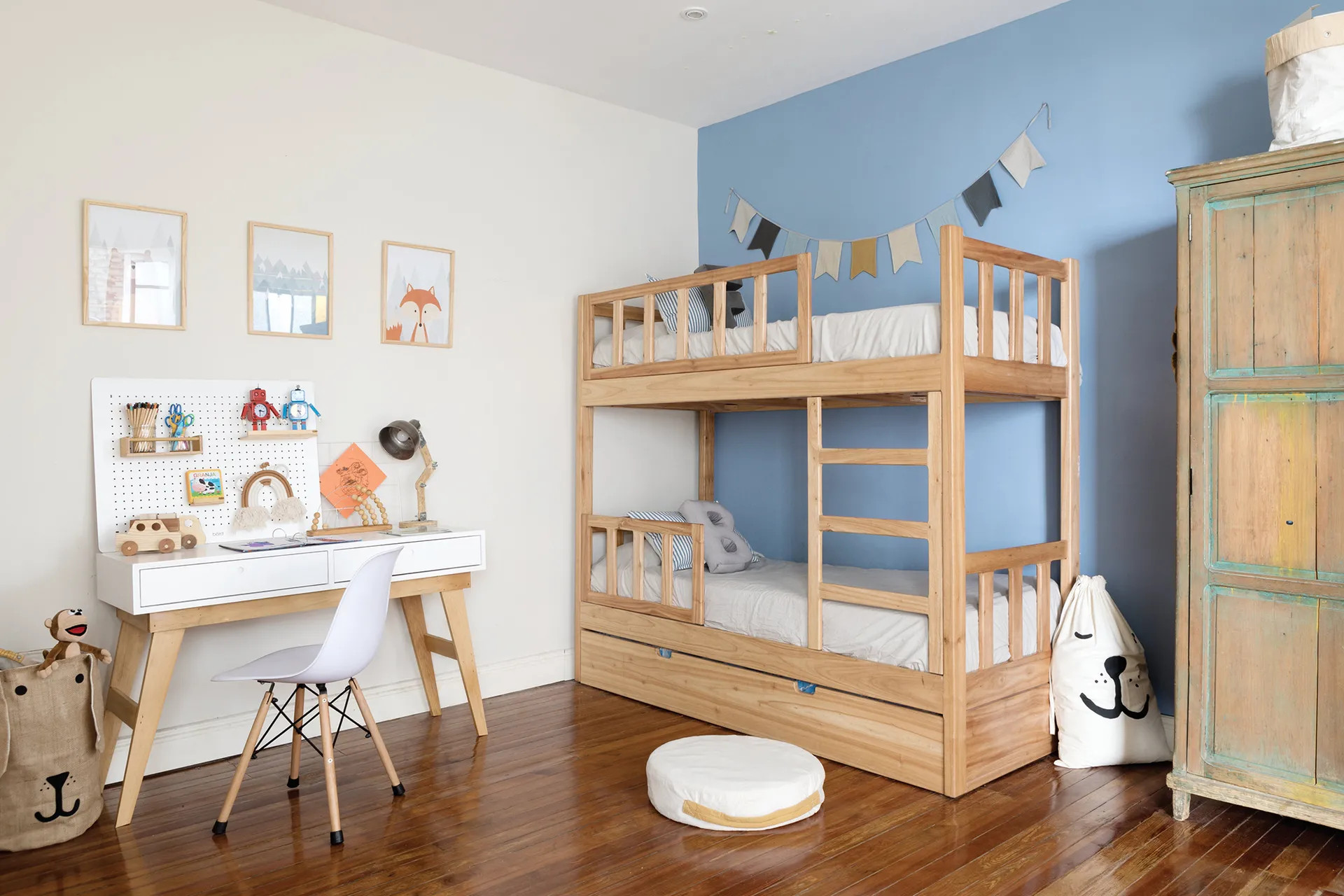 chambre d'enfant lit superposé