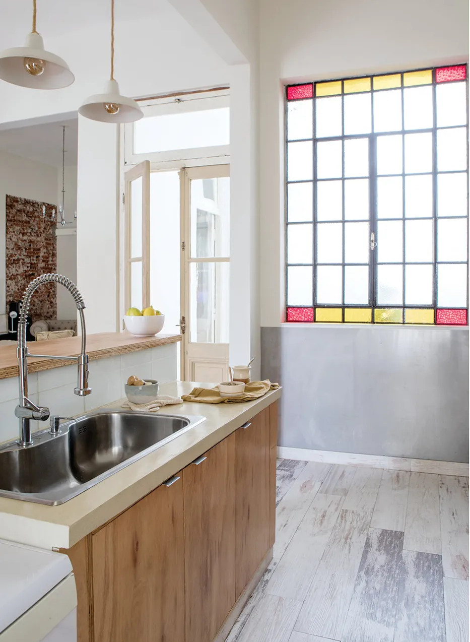 cuisine ouverte design en pin