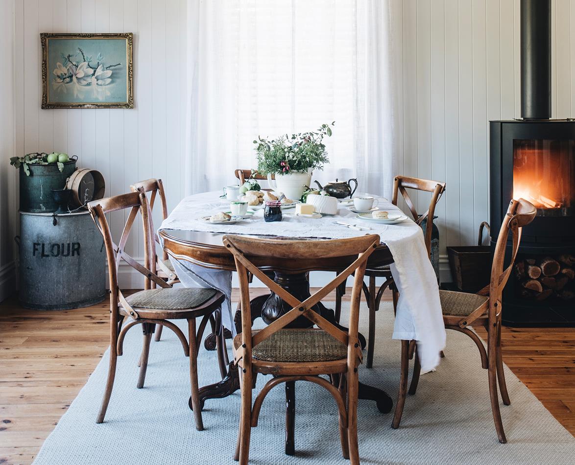 salle à manger décoration rustique chic
