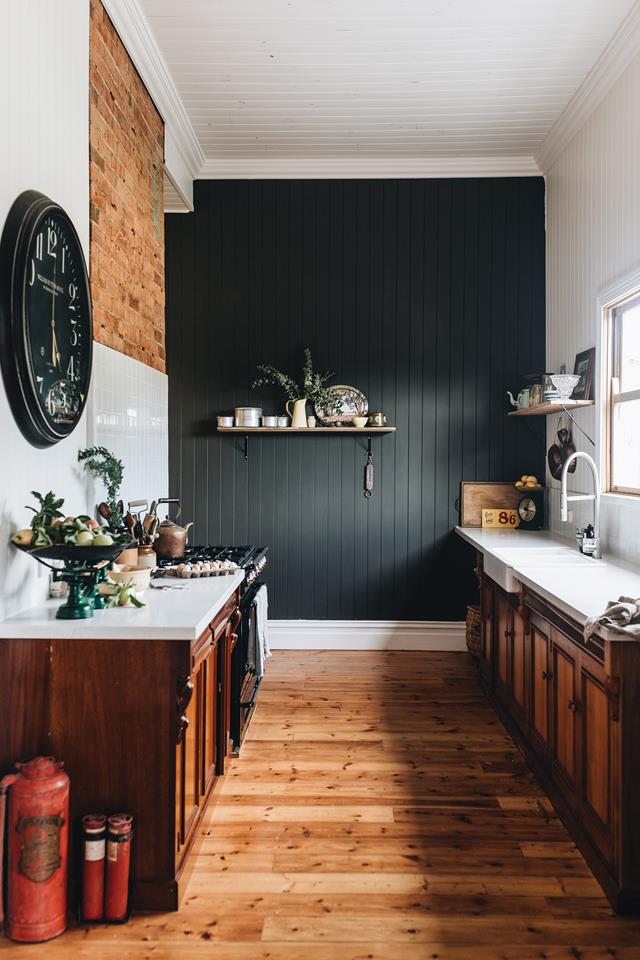 cuisine bois rustique décoration vintage
