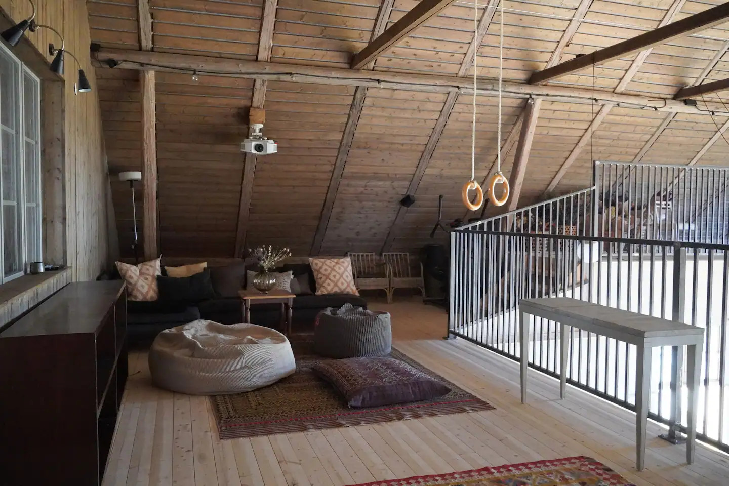 mezzanine grange rénovée