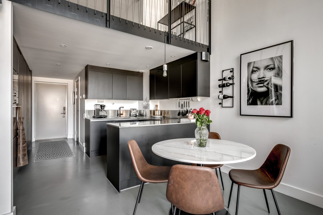 salon avec mezzanine