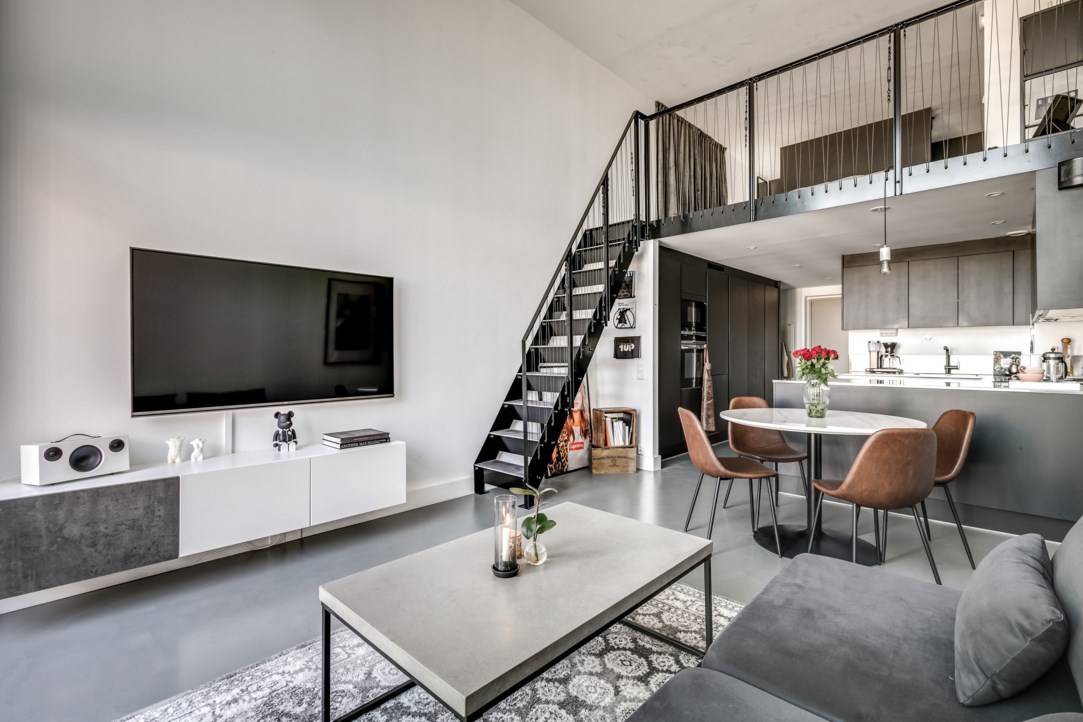 salon avec mezzanine