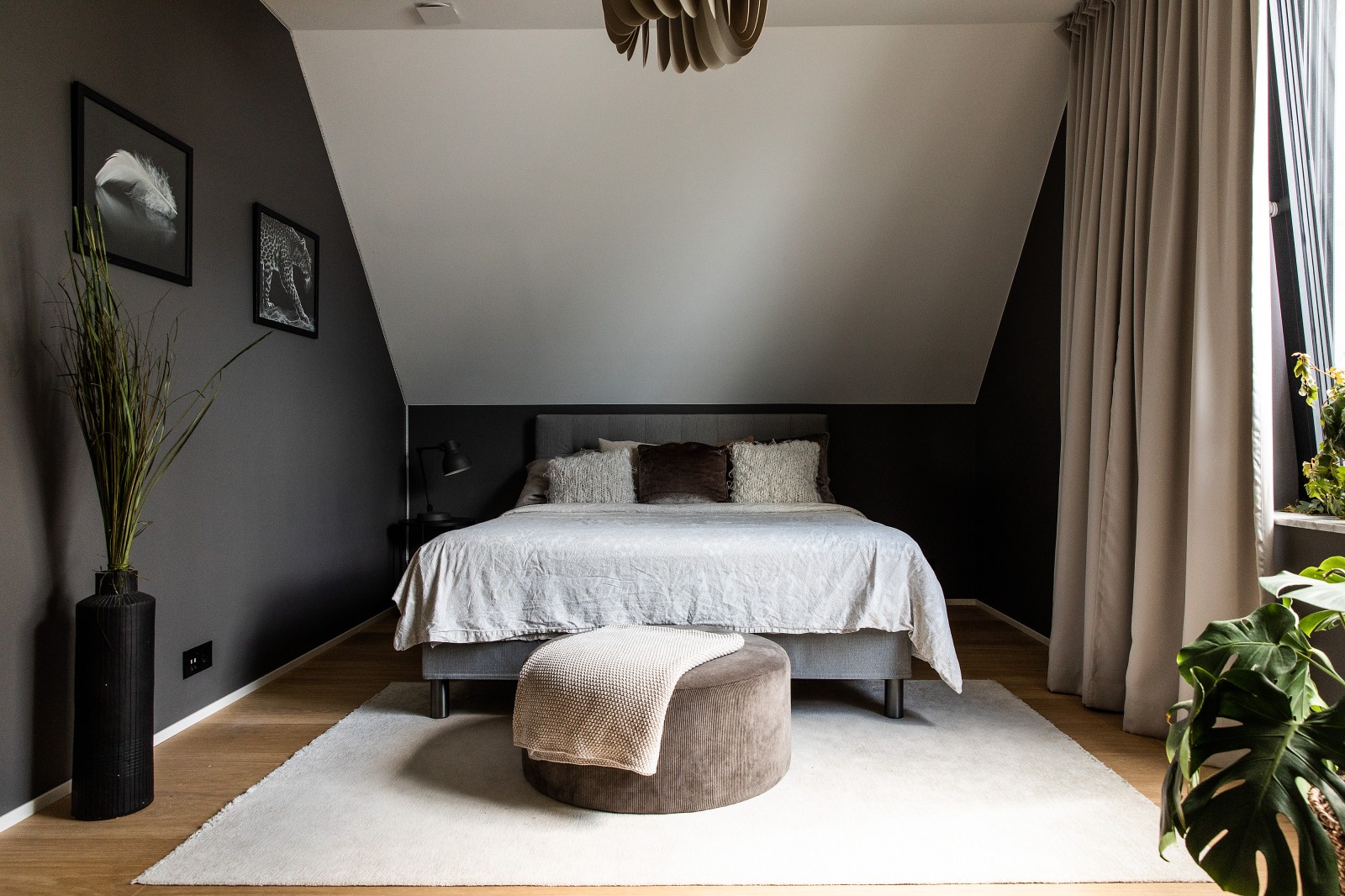 chambre contemporaine maison en bois