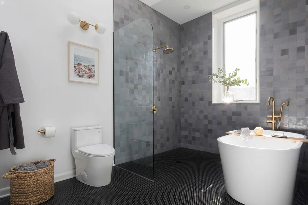 salle de bain grise salle de bain grise