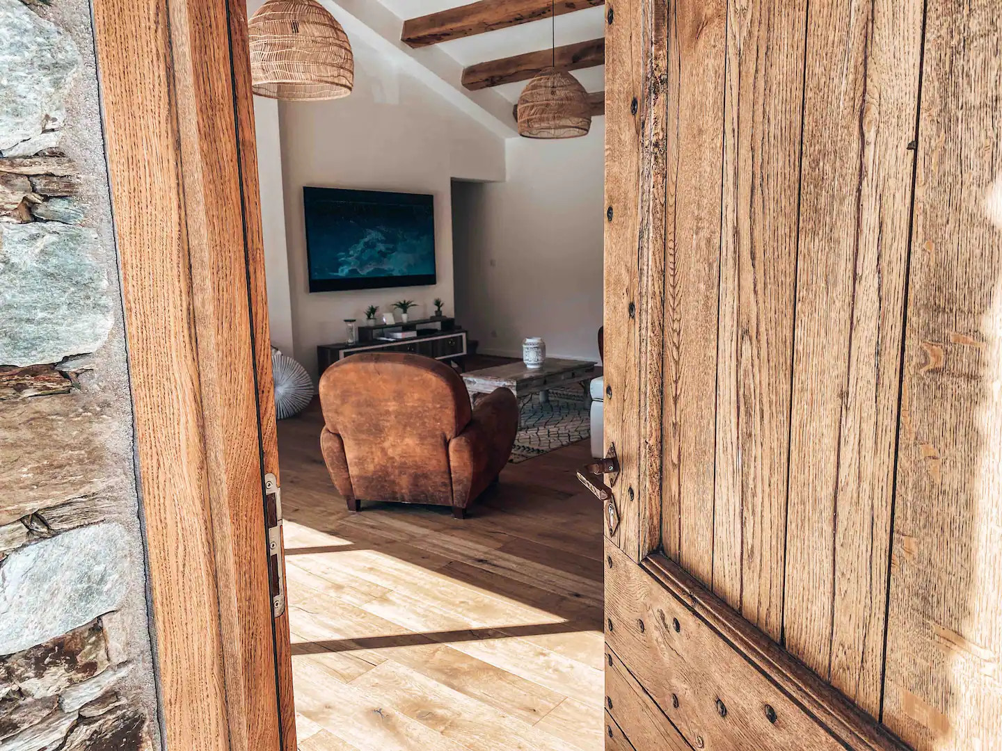 entrée porte ancienne en bois