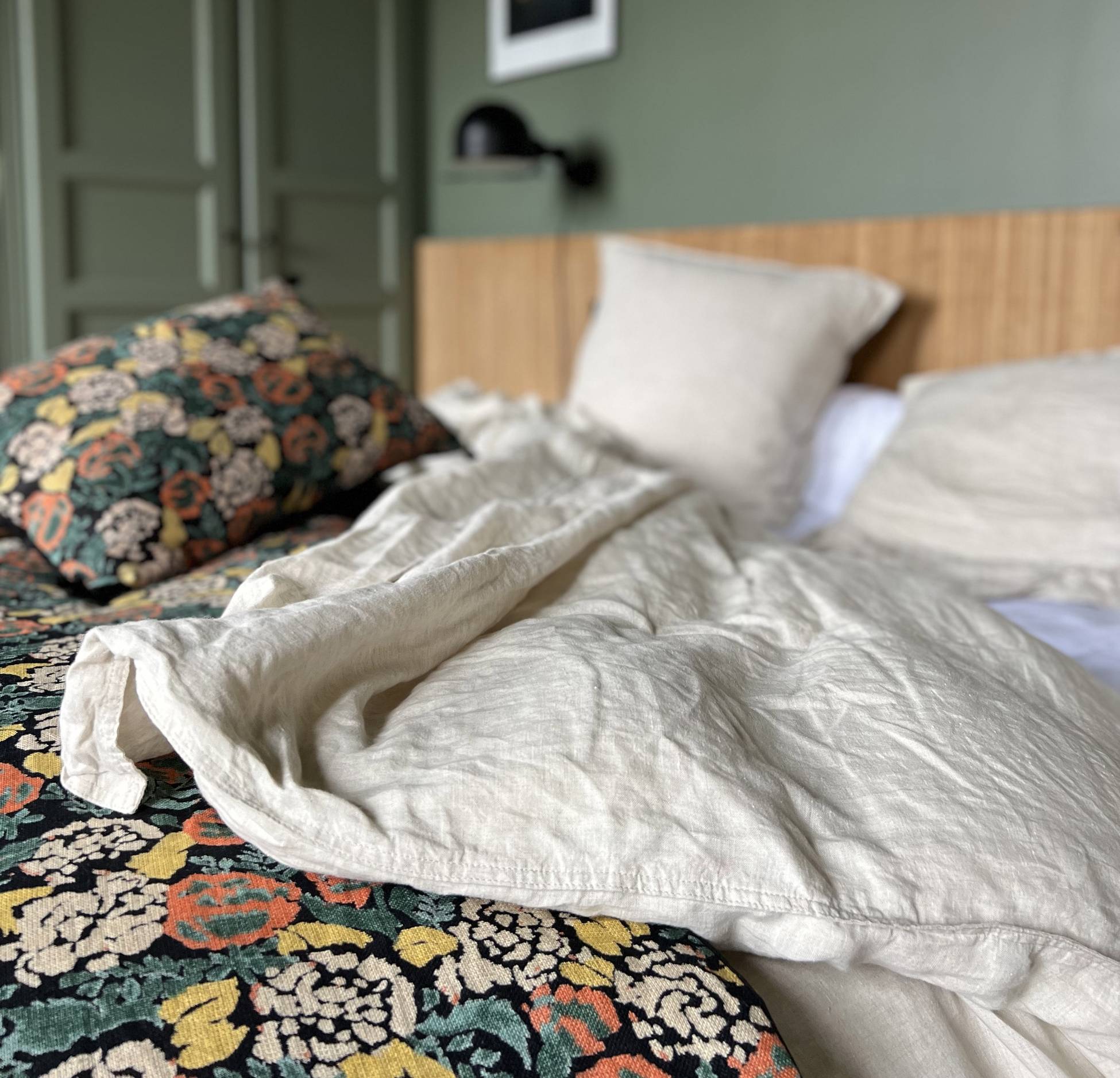 chambre tissu fleuri