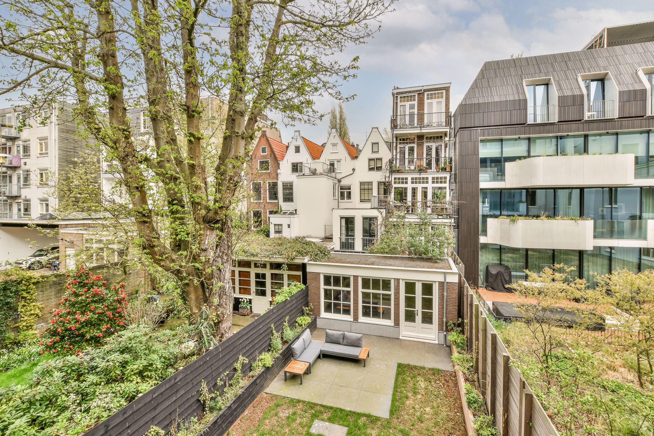 jardin maison de ville Amsterdam