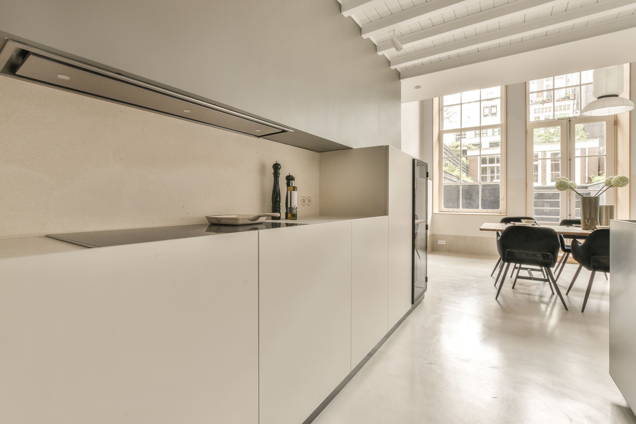 cuisine ouverte beige décoration design