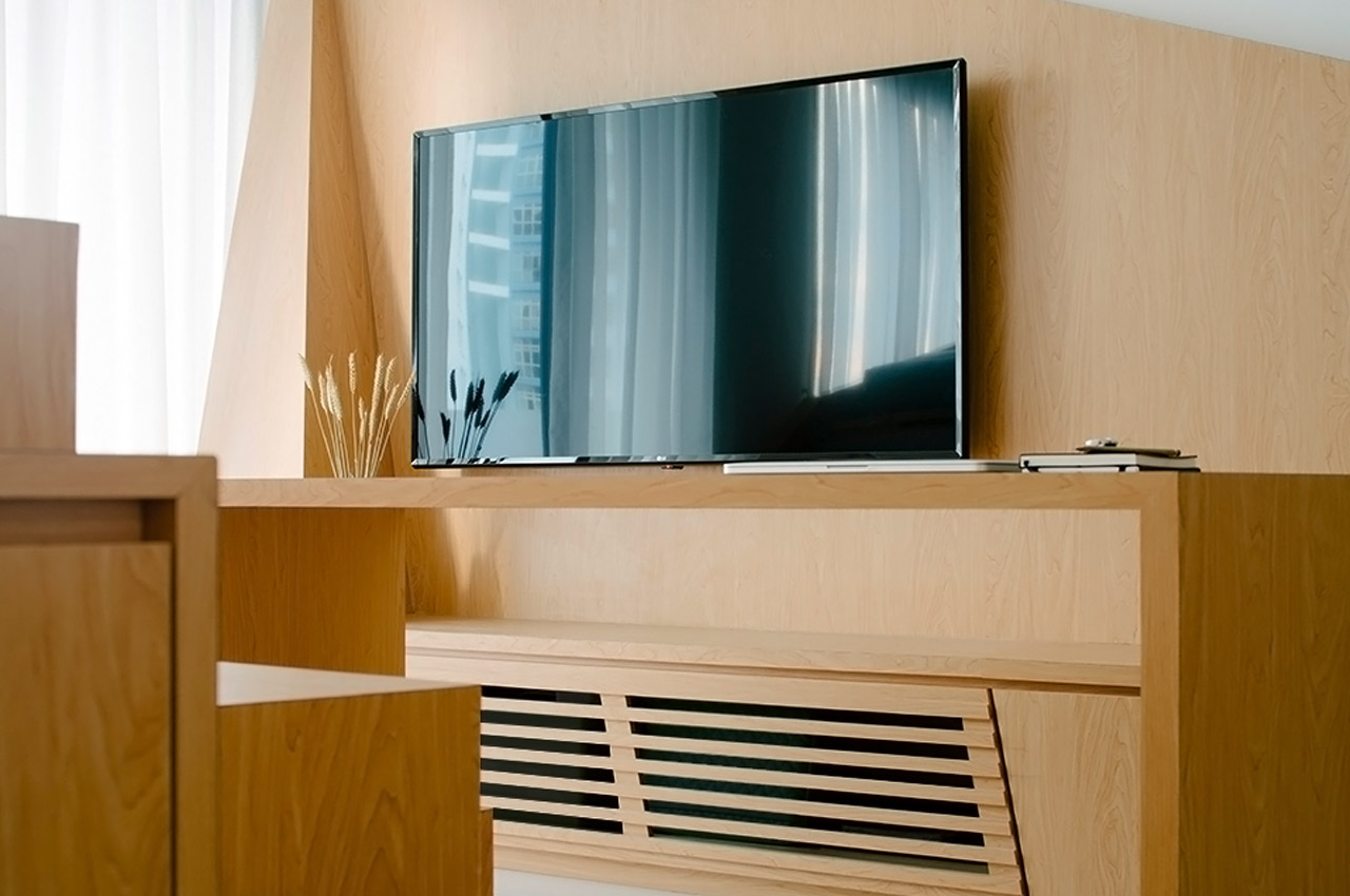 espace télévision dans studio