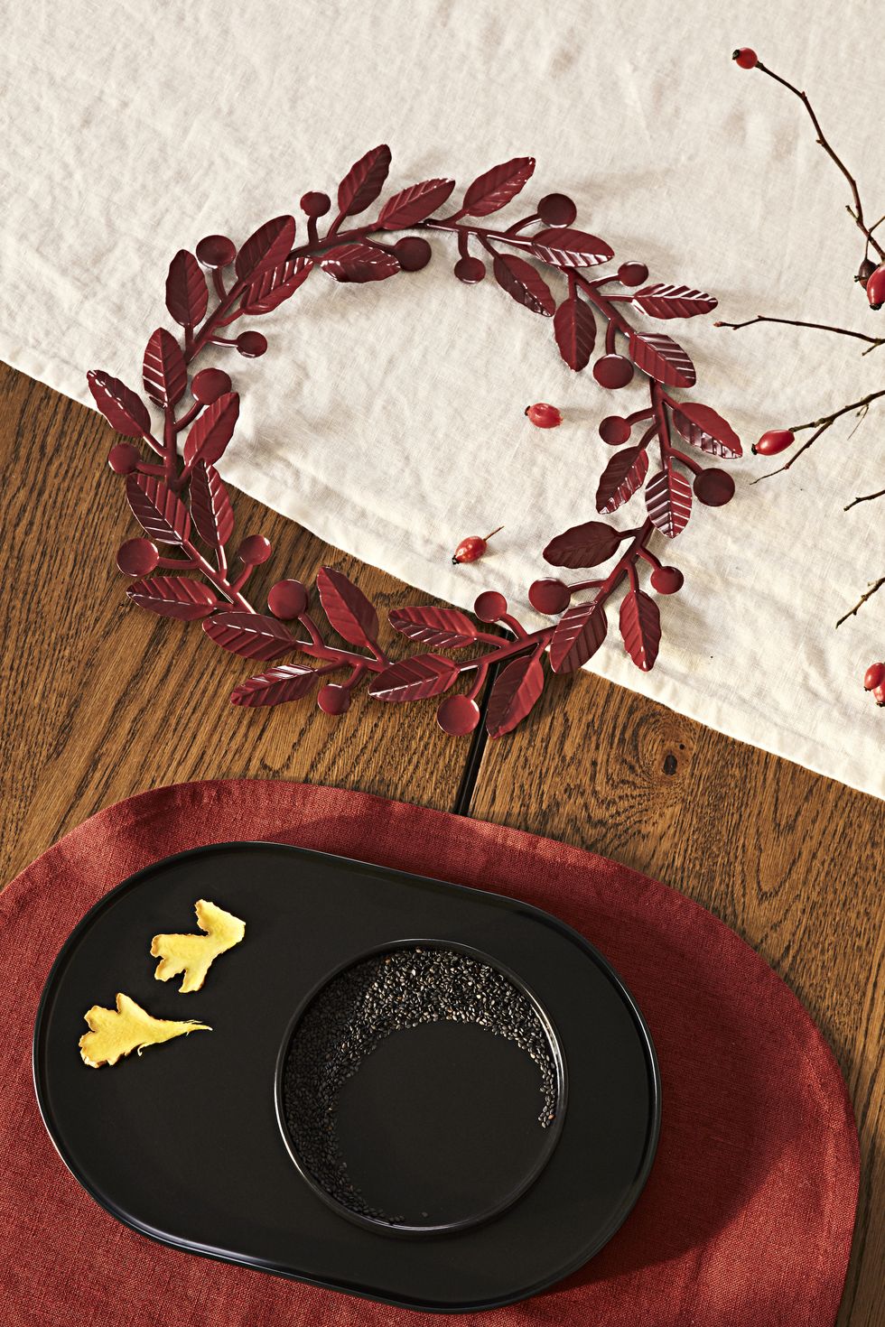 couronne feuilles rouges couronne feuilles rouges