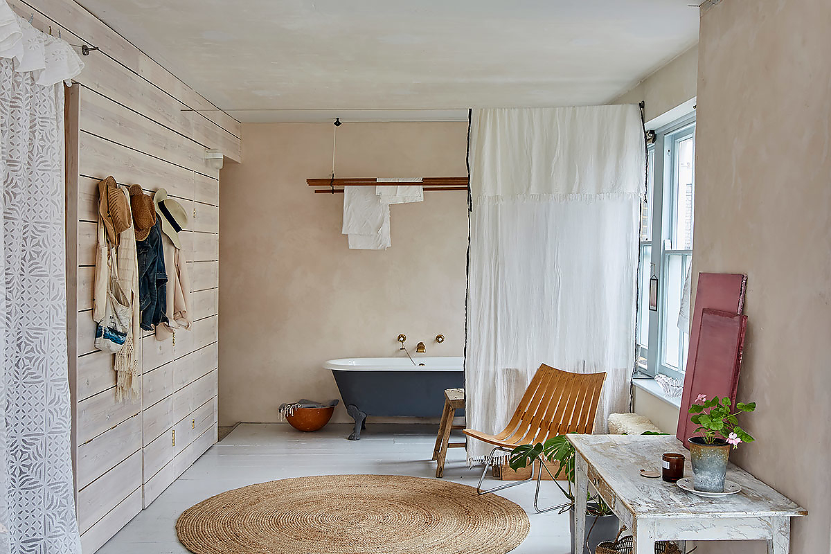 salle de bain vintage petit loft