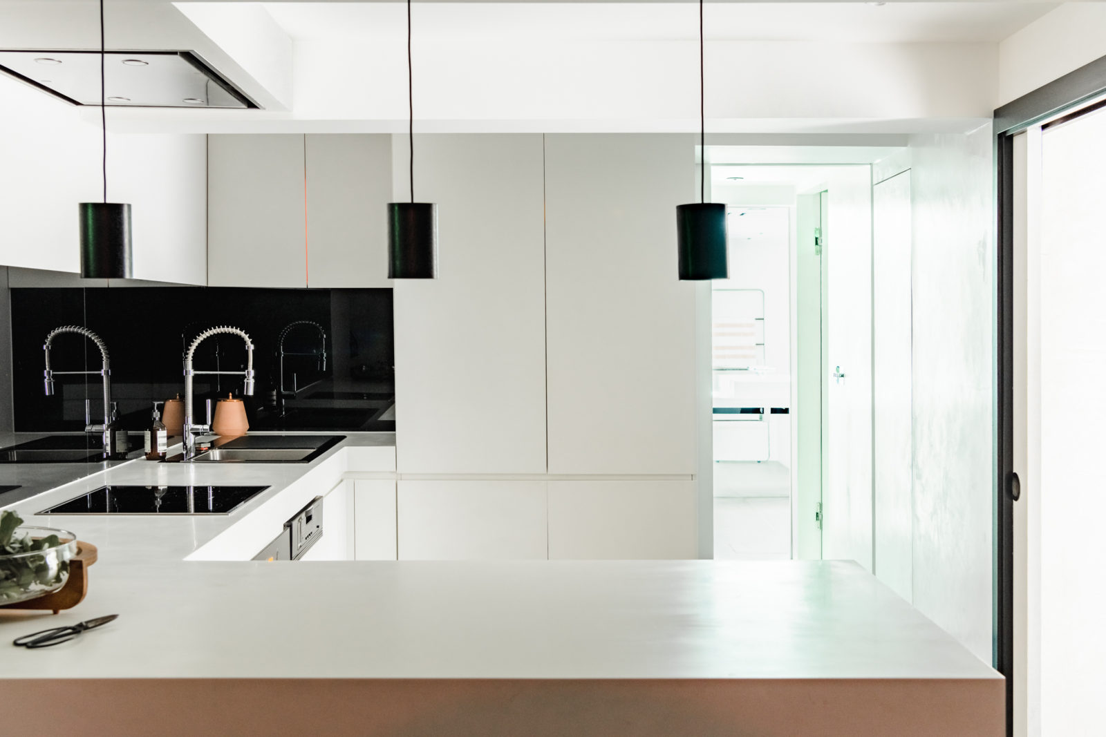 cuisine design blanche et noire cuisine design blanche et noire