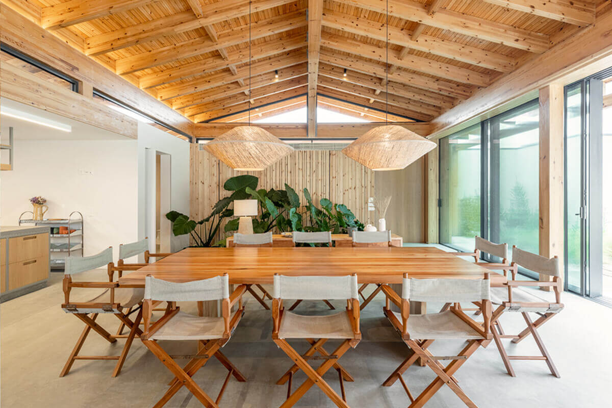 salle à manger maison contemporaine plafond bois salle à manger maison contemporaine plafond bois