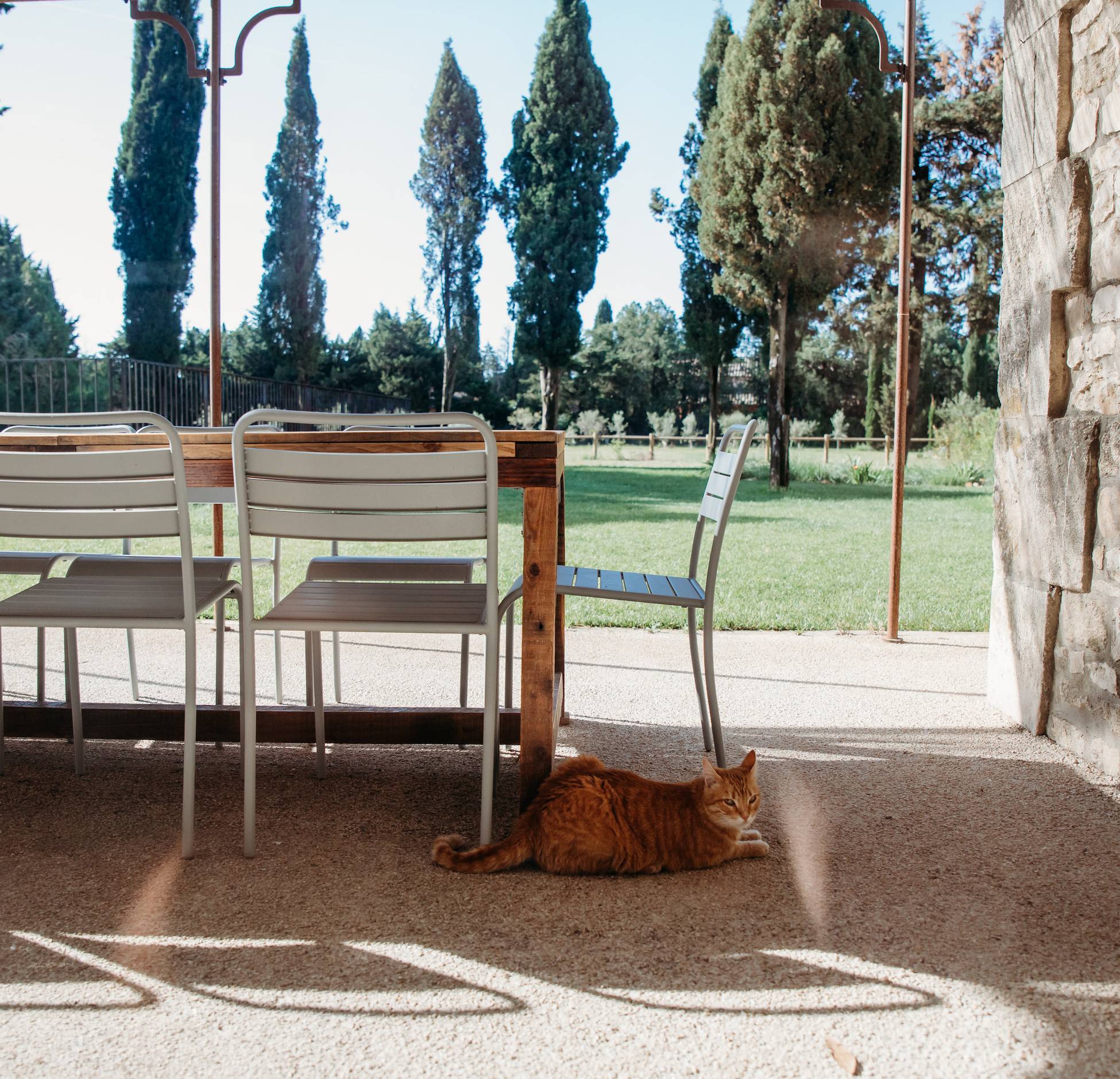 terrasse ferme rénovée