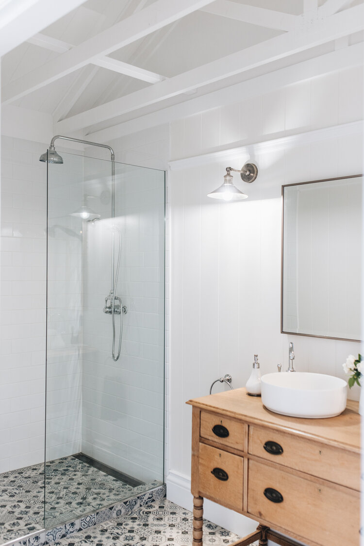 salle de bain décoration rustique chic