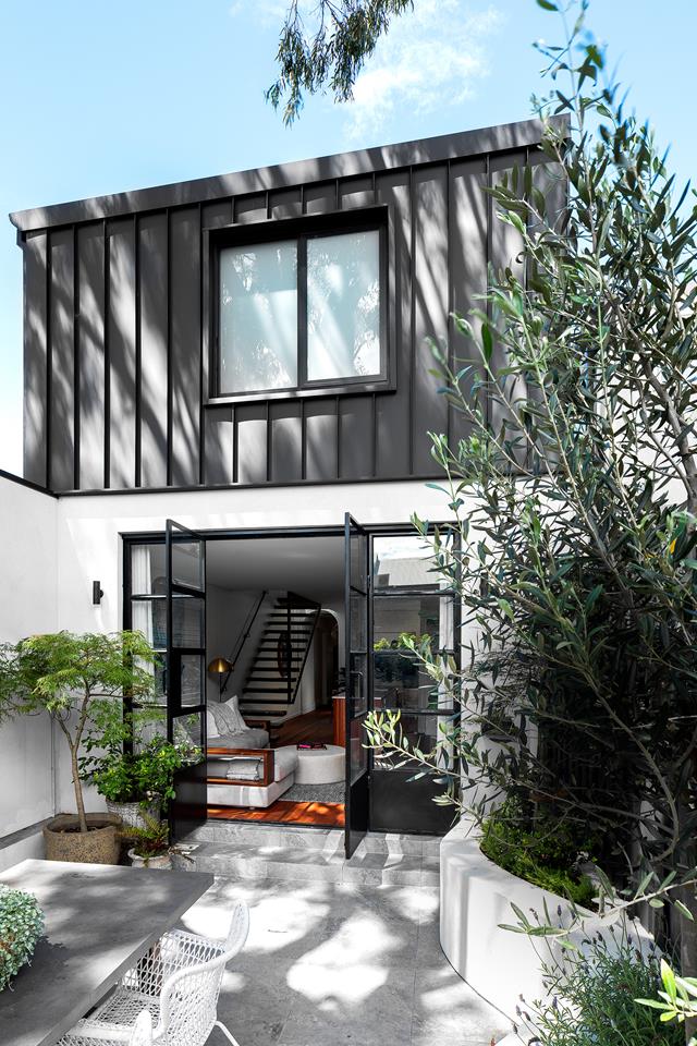 façade maison de ville contemporaine