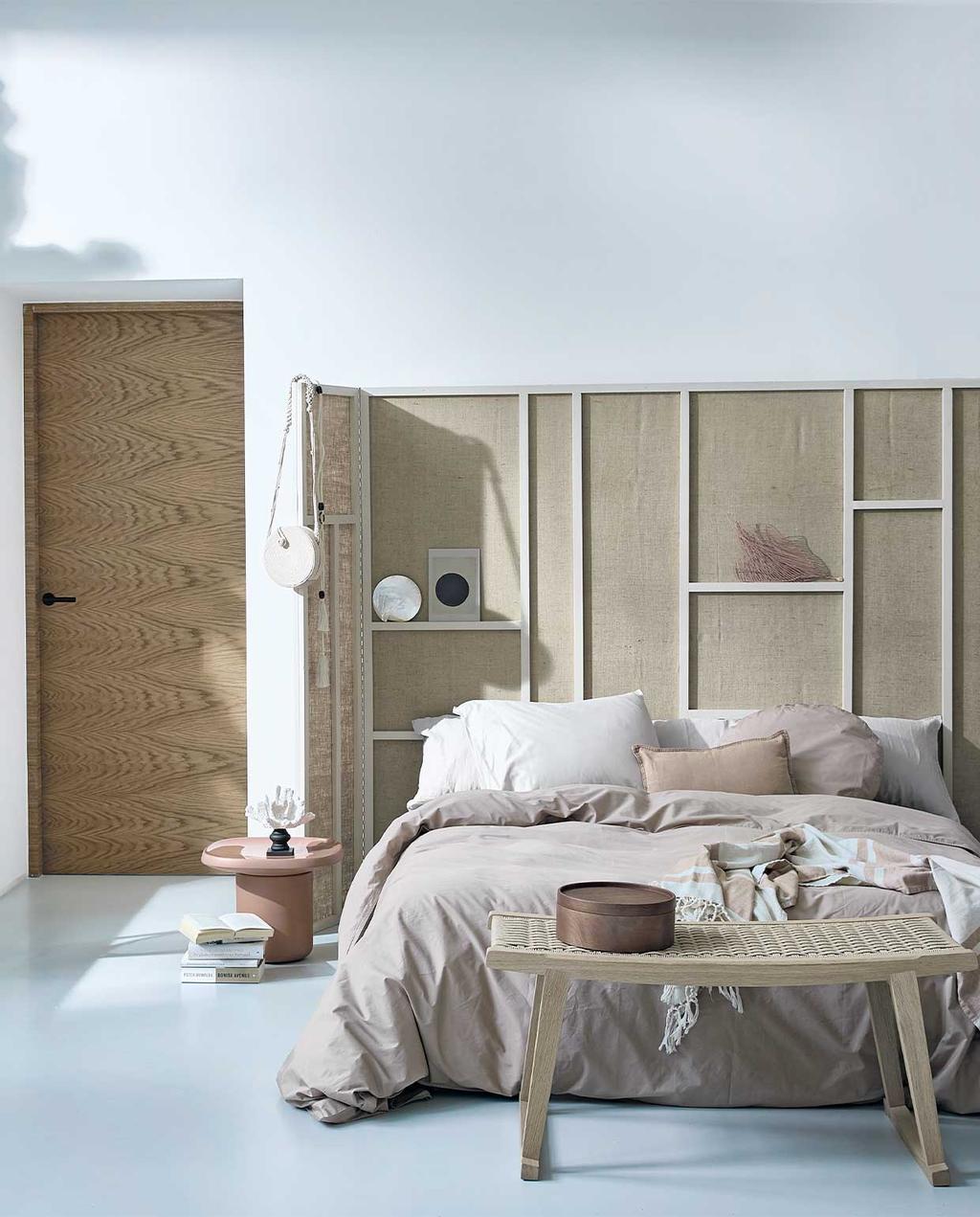 chambre avec décoration naturelle
