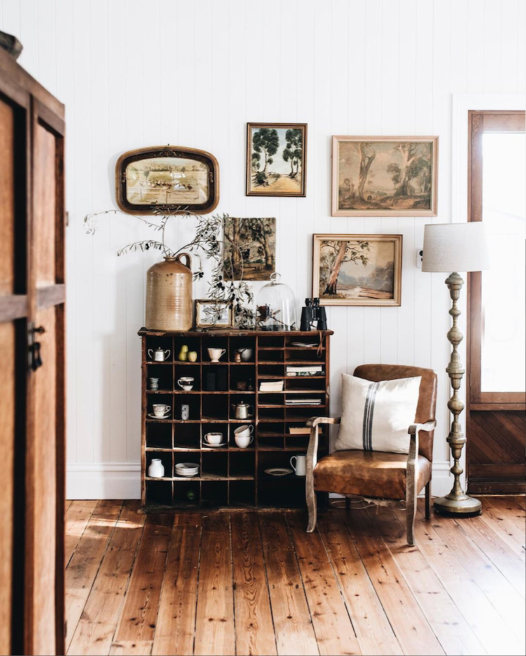 salon décoration vintage