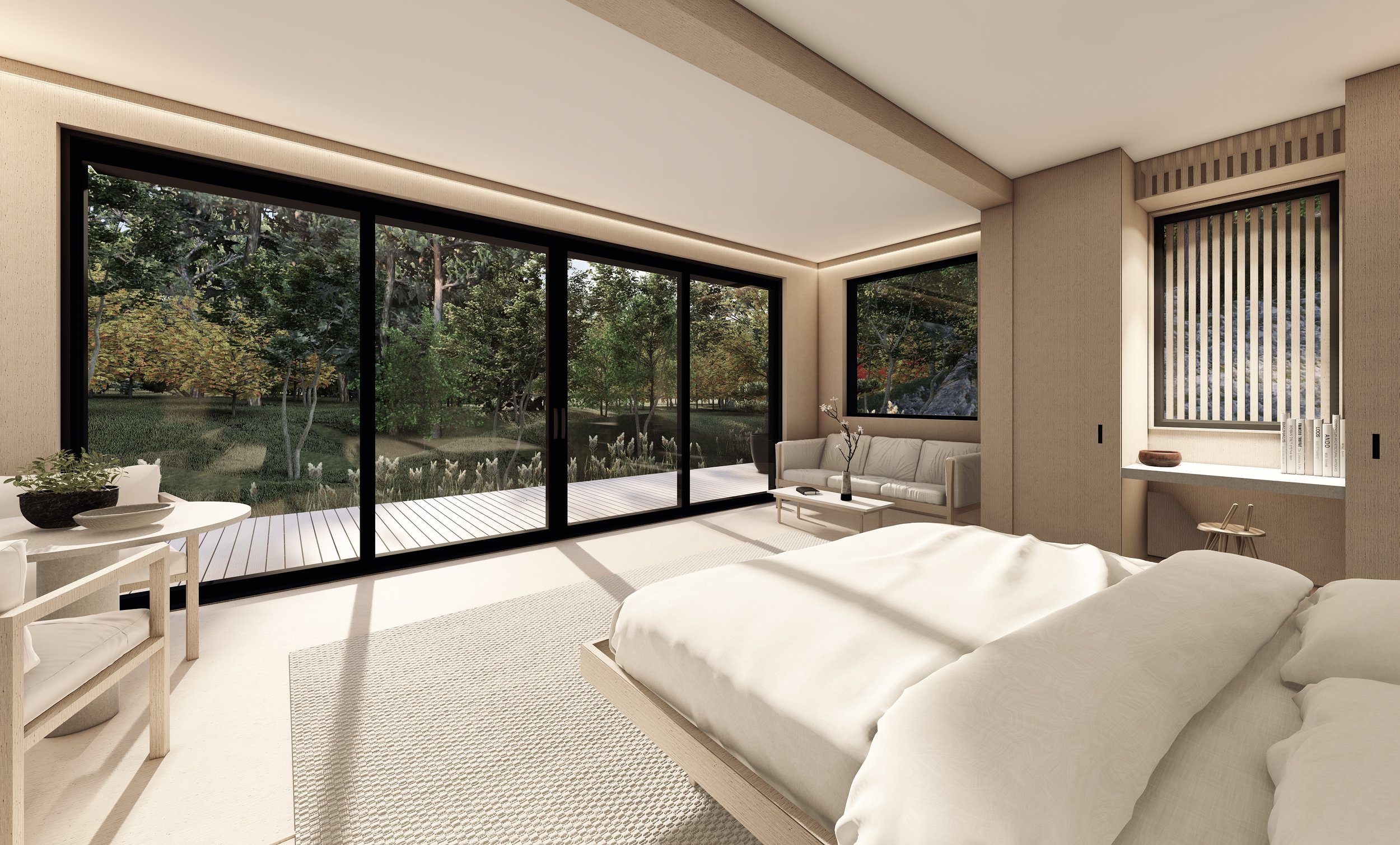 chambre mini maison préfabriquée 45m2 par TOMU
