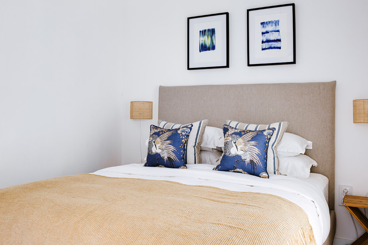 chambre décoration bleue