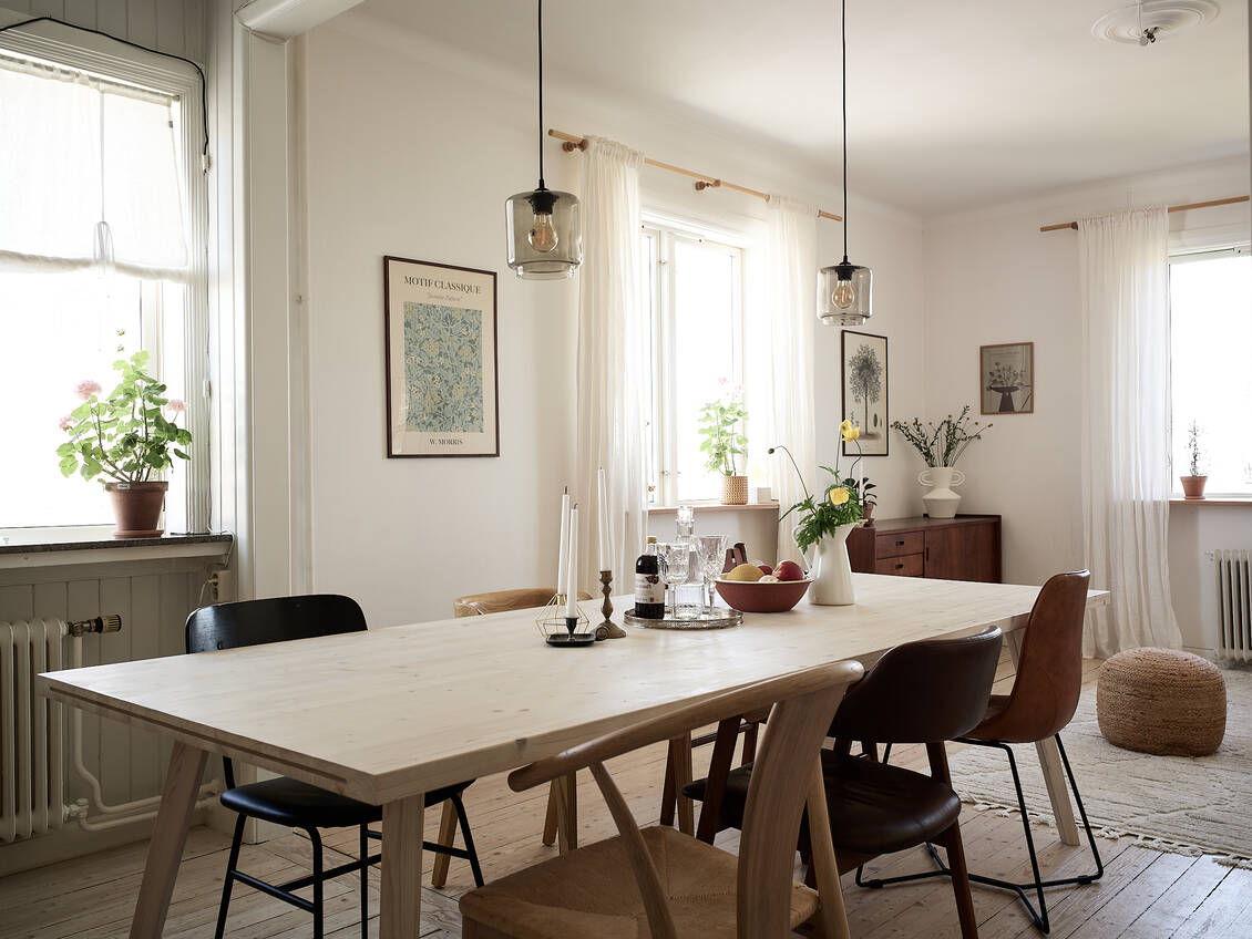 salle à manger décoration naturelle