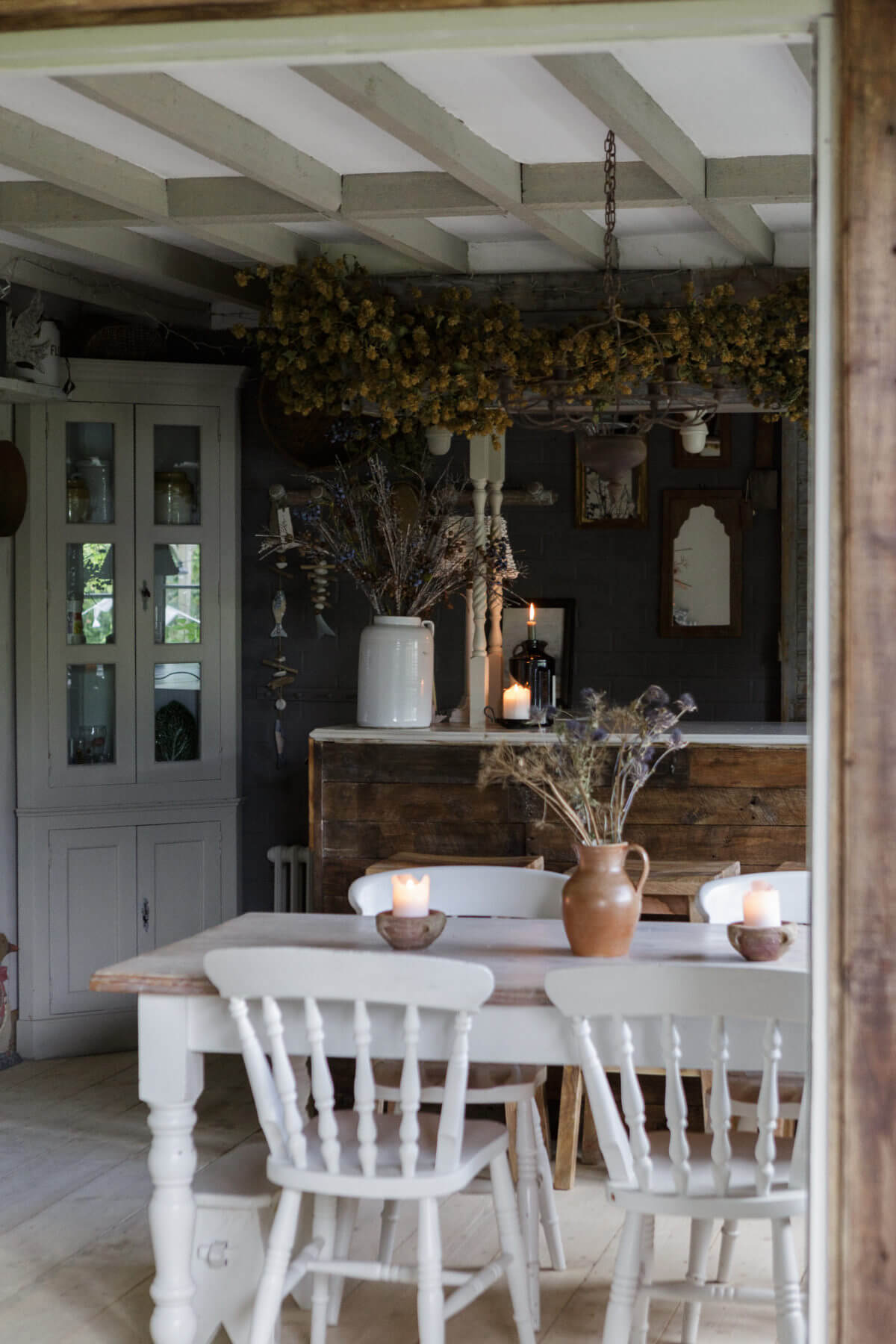 salon grange décoration rustique chic