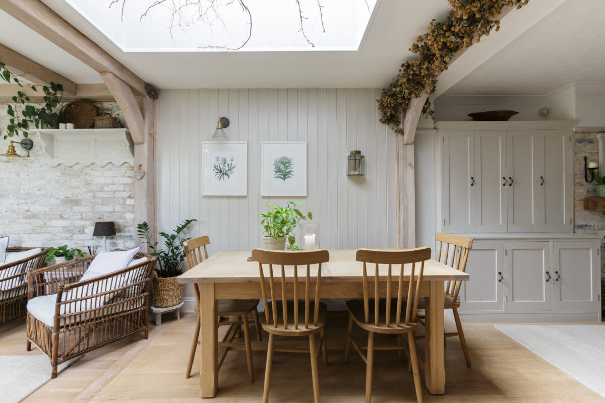 salle à manger décoration rustique chic